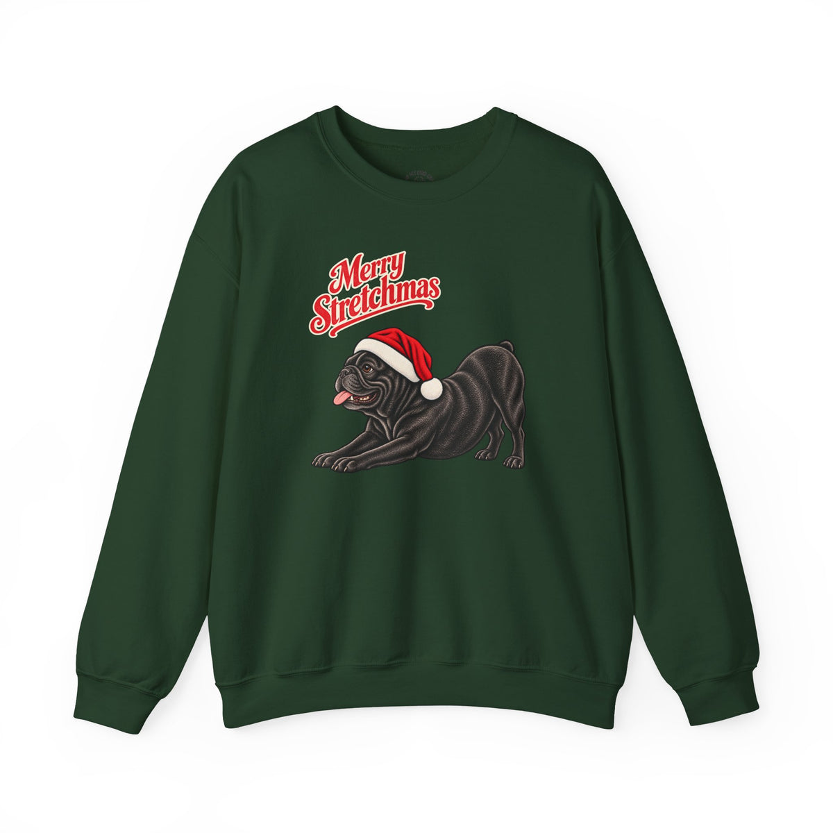 French Bulldog (Black) Christmas Sweatshirt | Merry Stretchmas