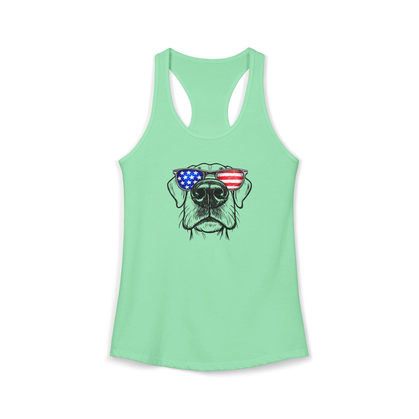 Red, White & BOOP Great Dane - Women's Racerback Tanktop