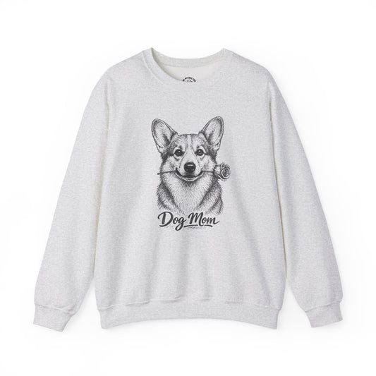 Corgi Dog Mom Sweatshirt (Rose Collection)