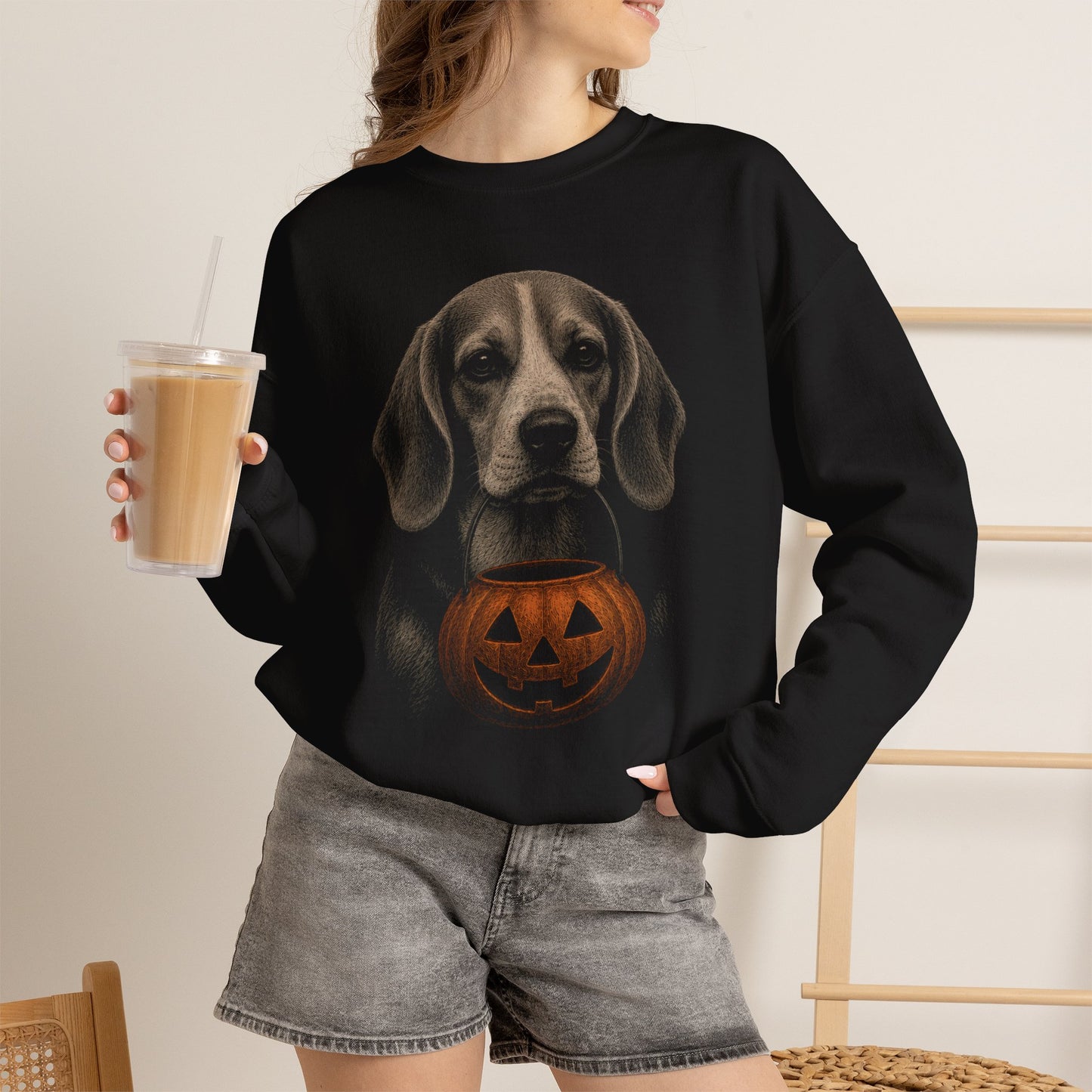 Beagle Halloween Sweatshirt – Boop or Treat