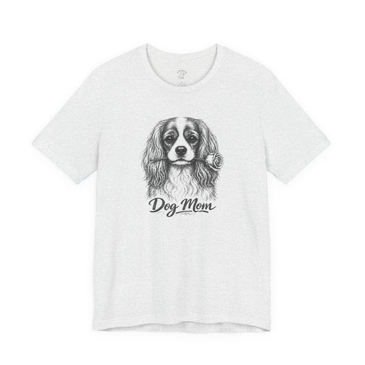 Cavalier King Charles Spaniel Dog Mom T-Shirt (Rose Collection)