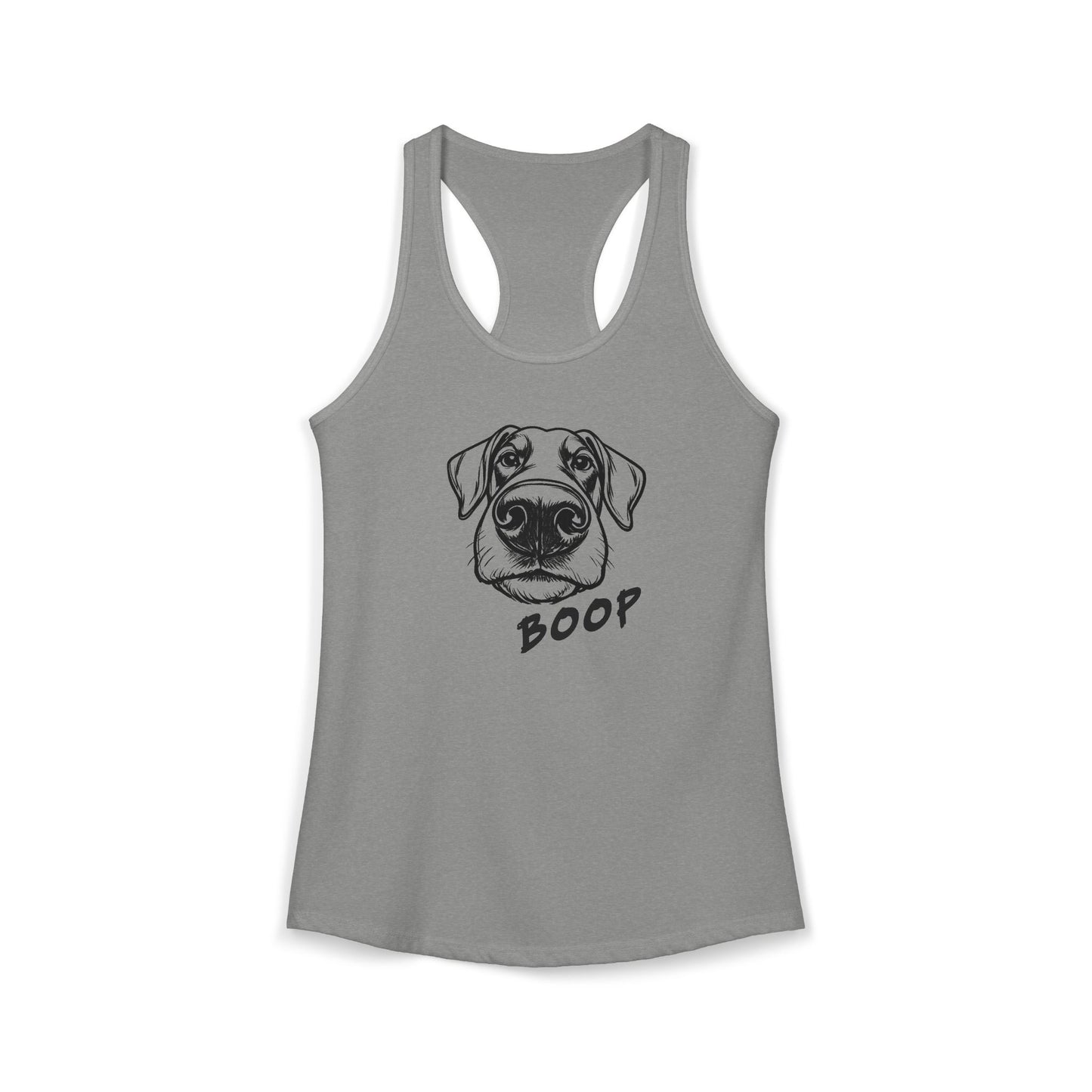 BOOP Classic - Doberman - Women's Racerback Tanktop (Natural Ears)
