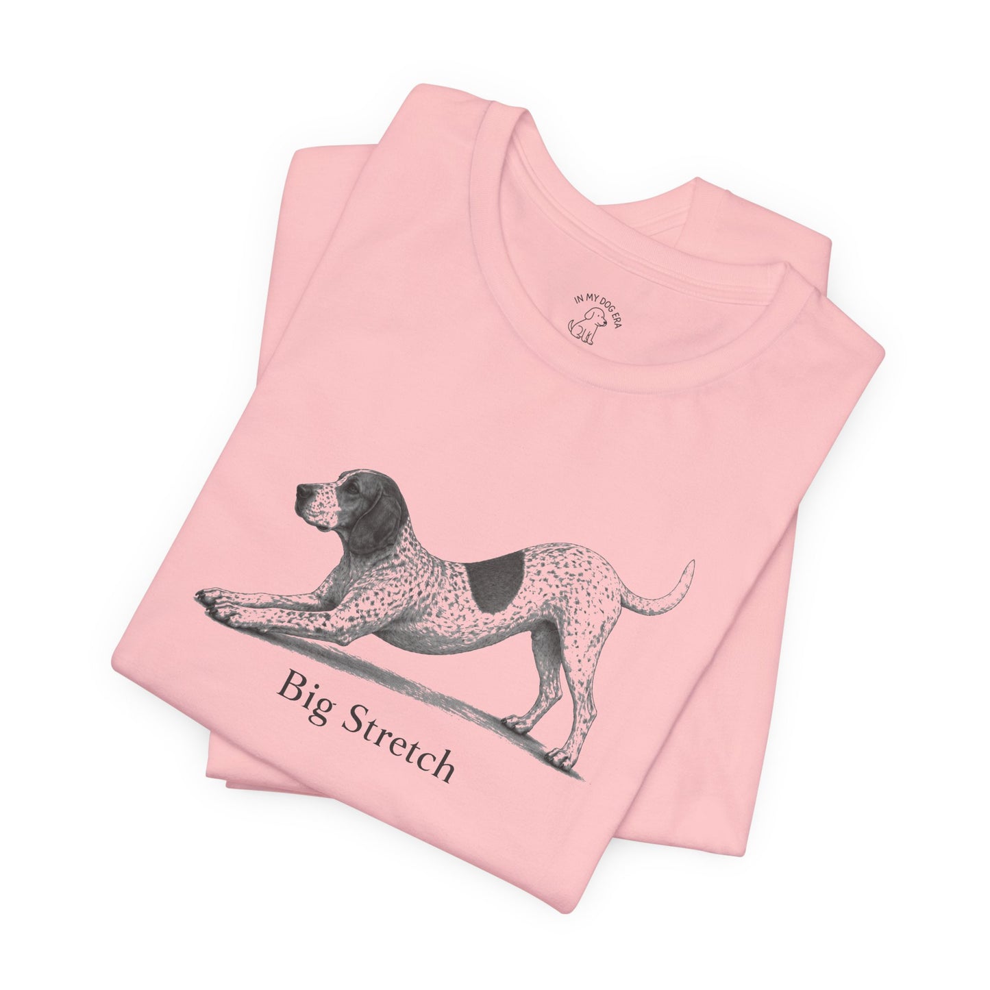 Big Stretch American English Coonhound T-Shirt (Red Tick Coonhound)