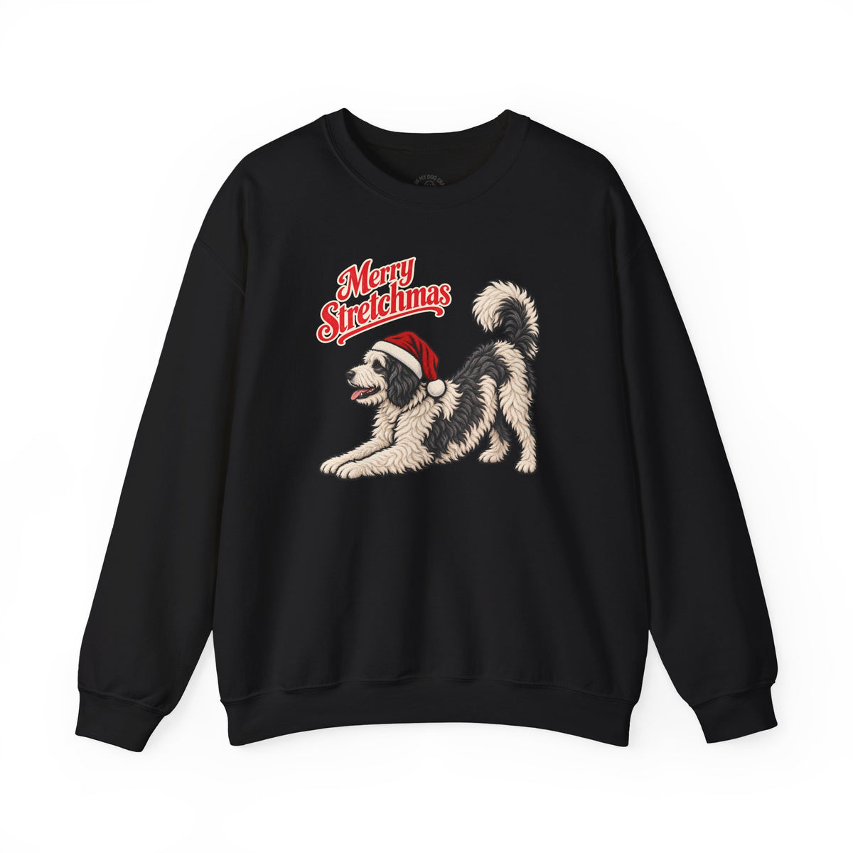Sheepadoodle Christmas Sweatshirt | Merry Stretchmas