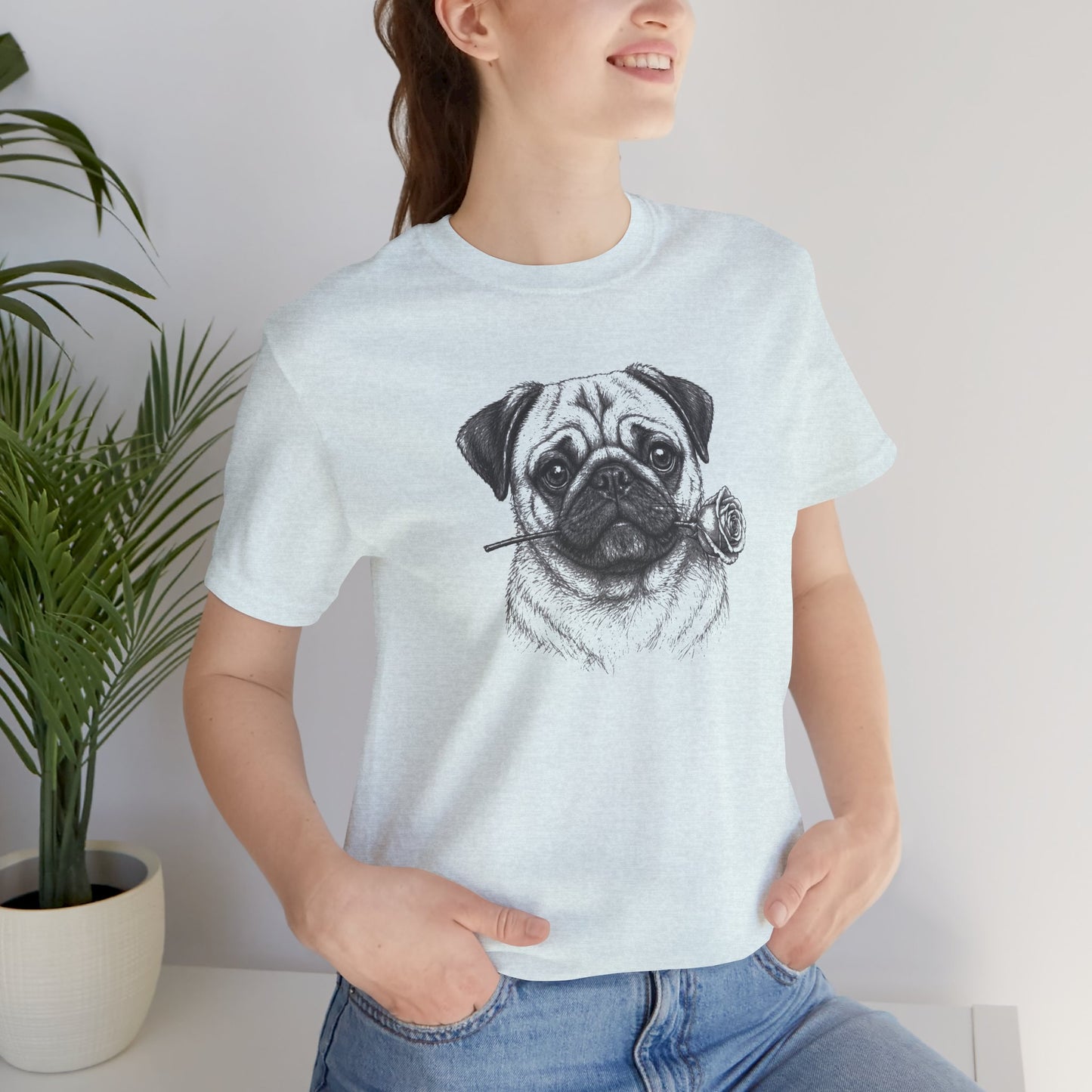 Pug Rose Collection T-Shirt
