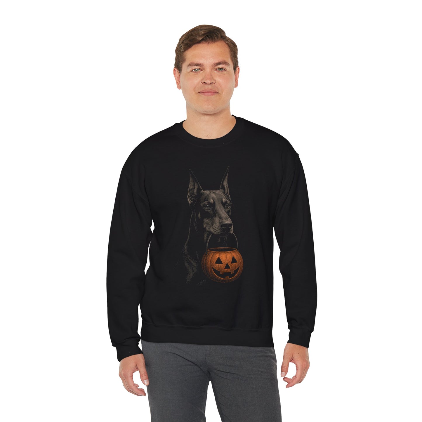 Doberman Halloween Sweatshirt – Boop or Treat
