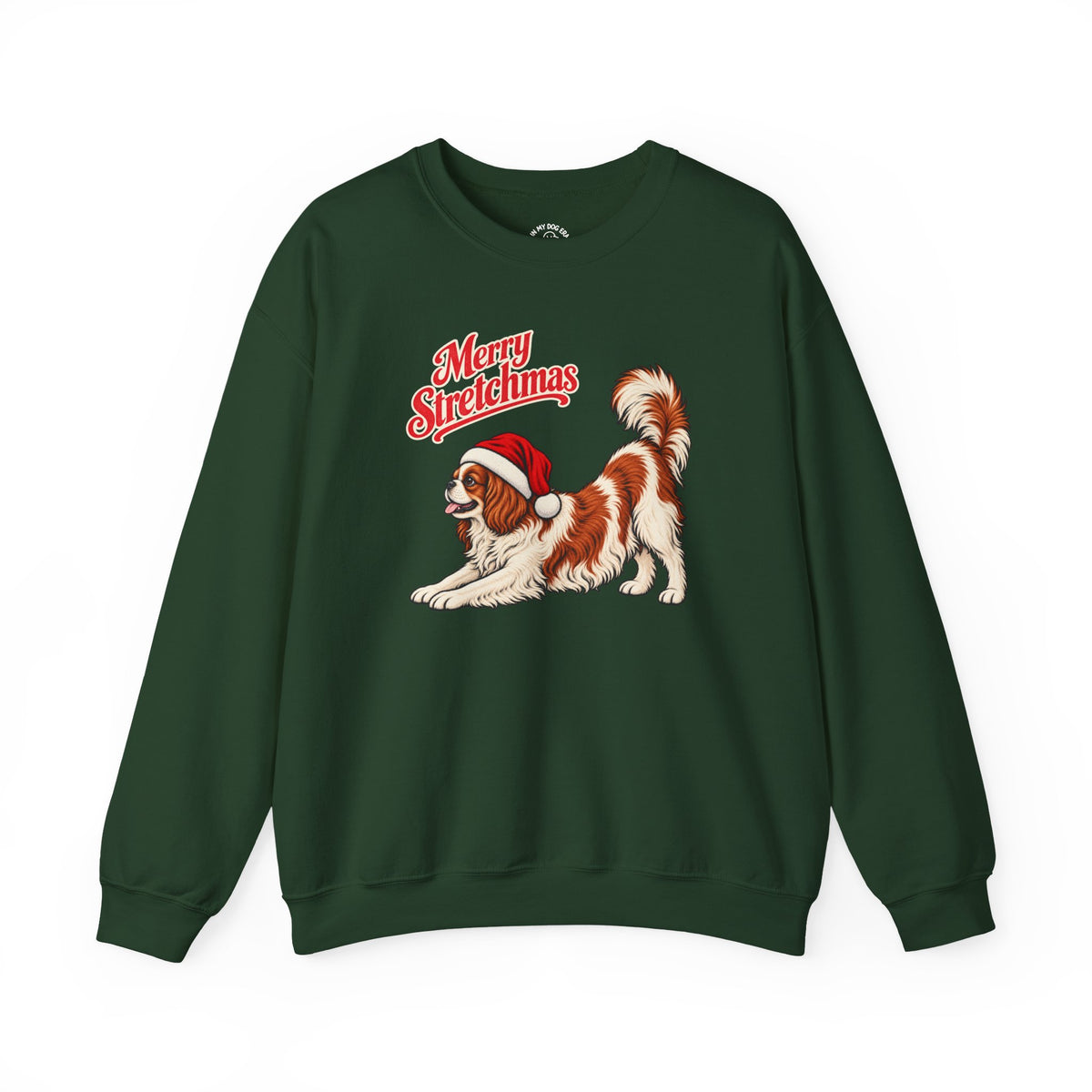 English Toy Spaniel Christmas Sweatshirt | Merry Stretchmas