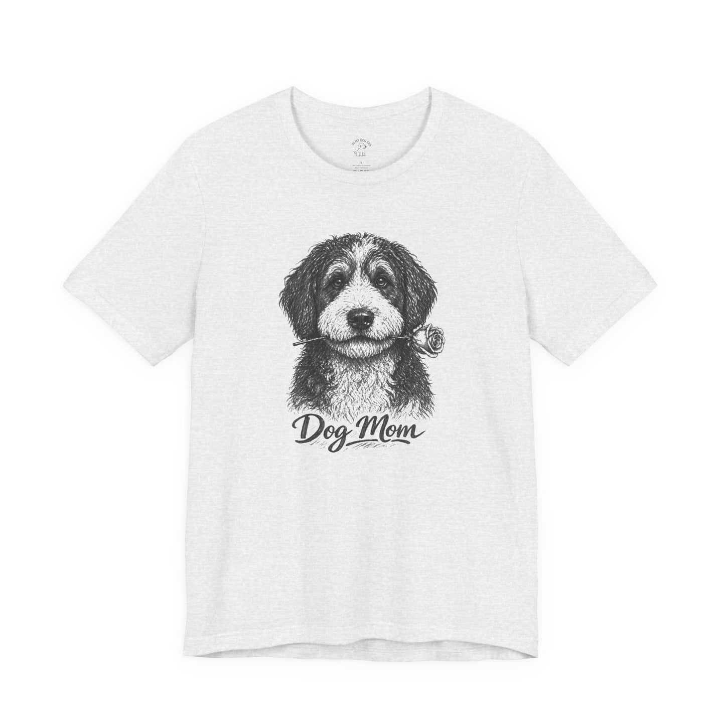 Bernedoodle Dog Mom T-Shirt (Rose Collection)