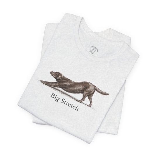 Big Stretch Chocolate Labrador Retriever T-Shirt
