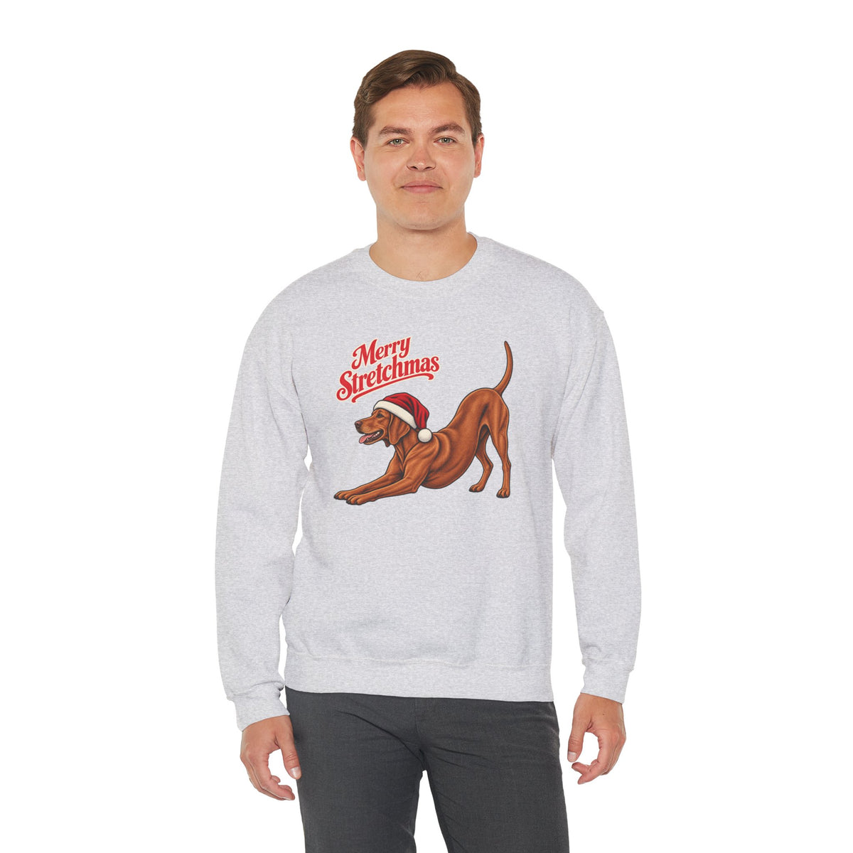 Vizsla Christmas Sweatshirt | Merry Stretchmas