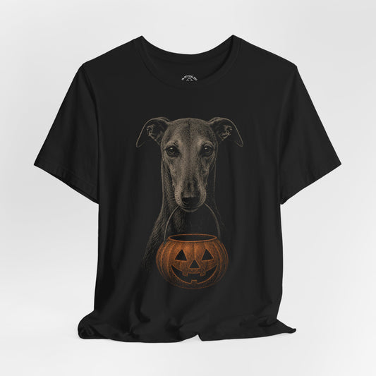 Greyhound Halloween T-Shirt – Boop or Treat