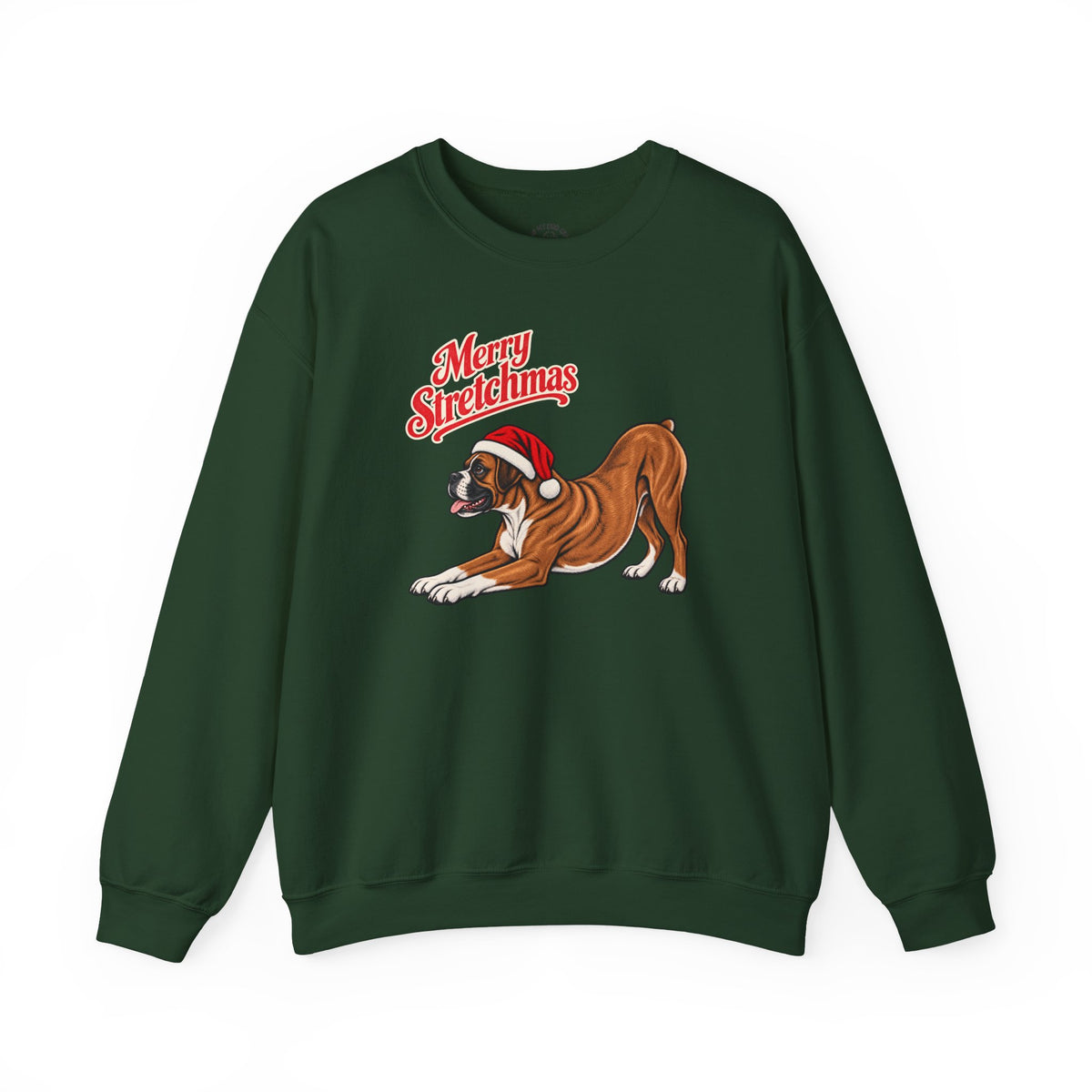 Boxer Christmas Sweatshirt | Merry Stretchmas