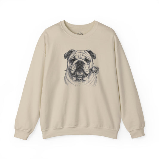 English Bulldog Rose Collection Sweatshirt