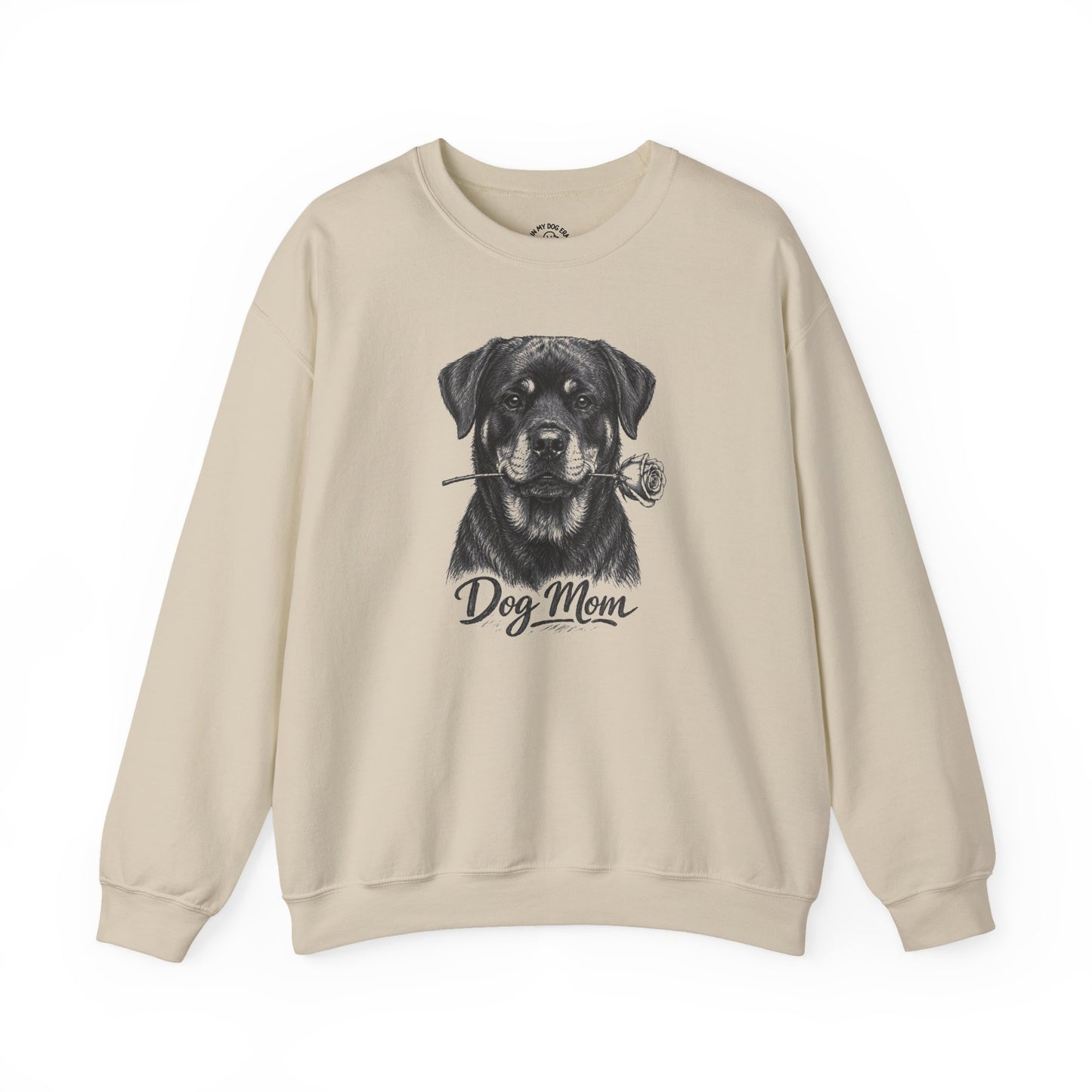 Rottweiler Dog Mom Sweatshirt (Rose Collection)