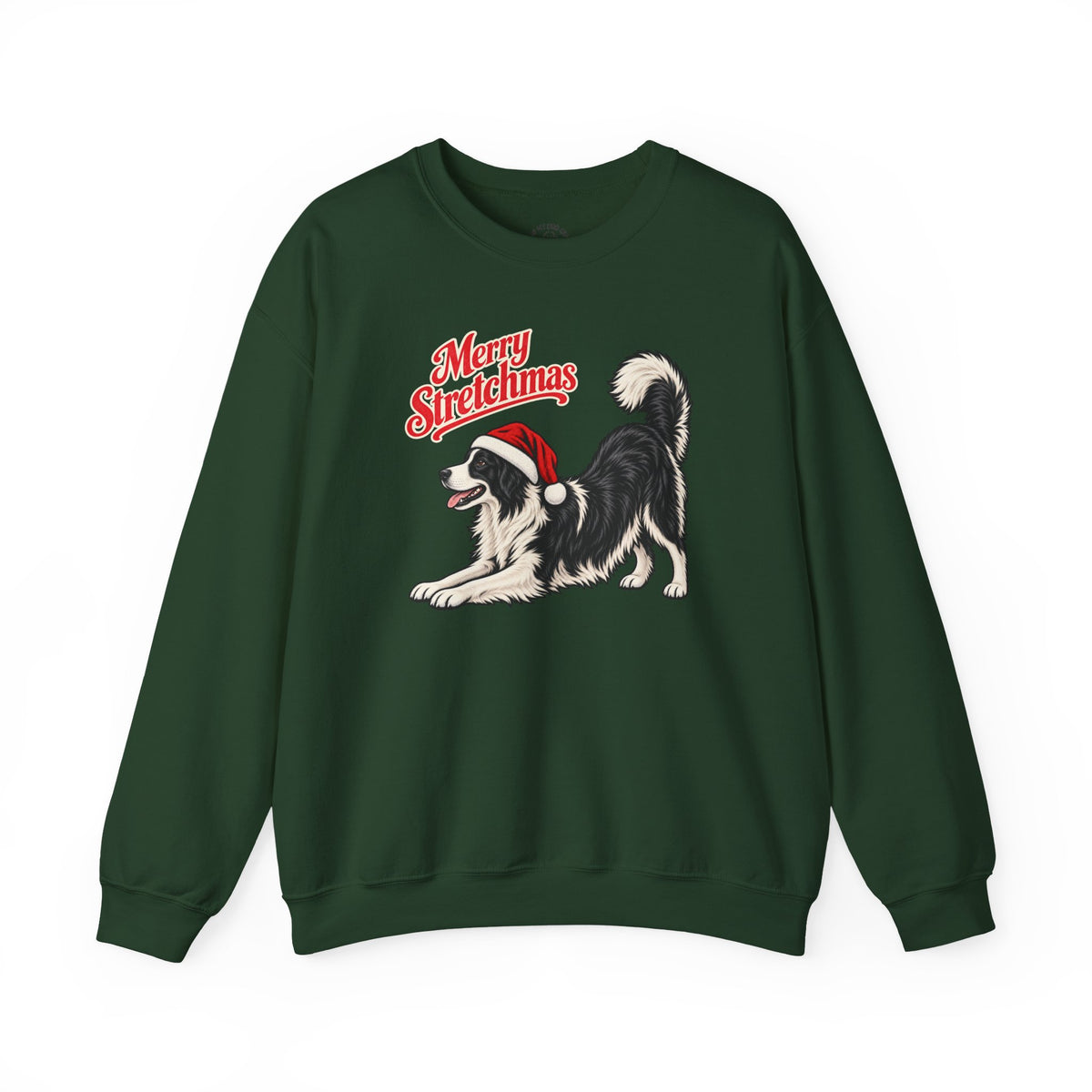 Border Collie Christmas Sweatshirt | Merry Stretchmas
