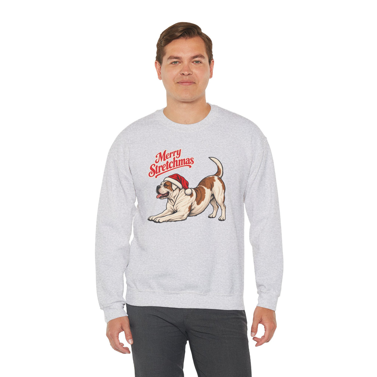 American Bulldog Christmas Sweatshirt | Merry Stretchmas