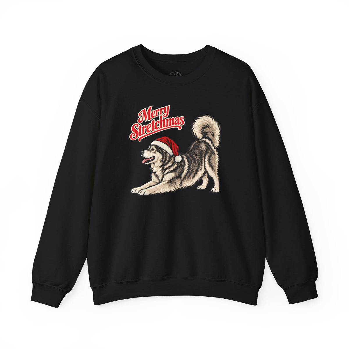 Alaskan Malamute Christmas Sweatshirt | Merry Stretchmas