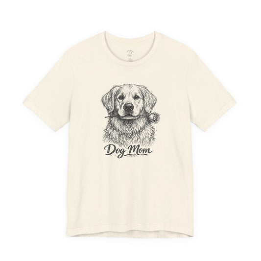 Golden Retriever Dog Mom T-Shirt (Rose Collection)