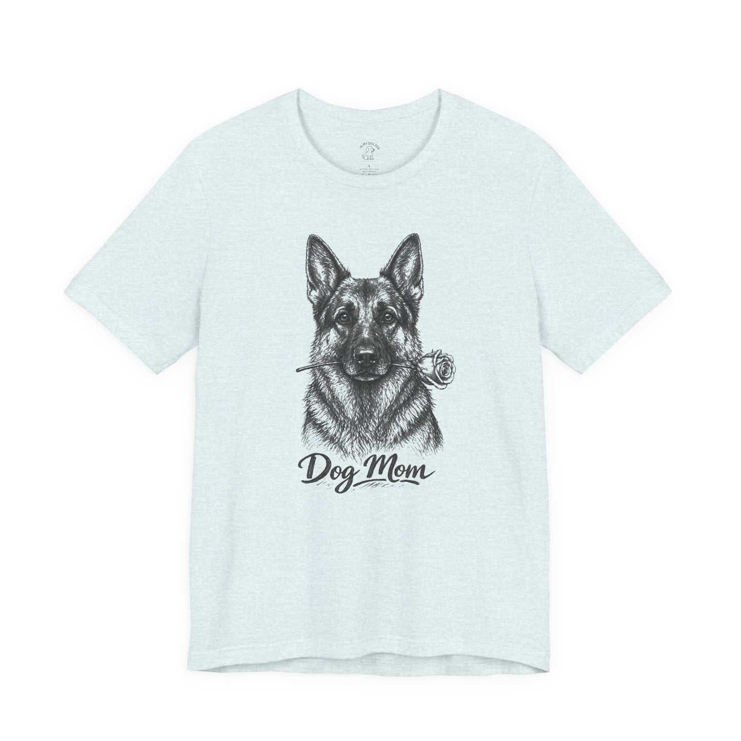 German Shepherd Dog Mom T-Shirt (Rose Collection)
