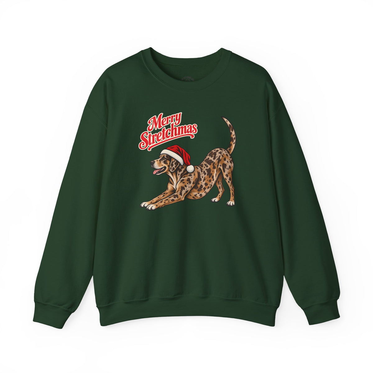 Catahoula Leopard Dog Christmas Sweatshirt | Merry Stretchmas