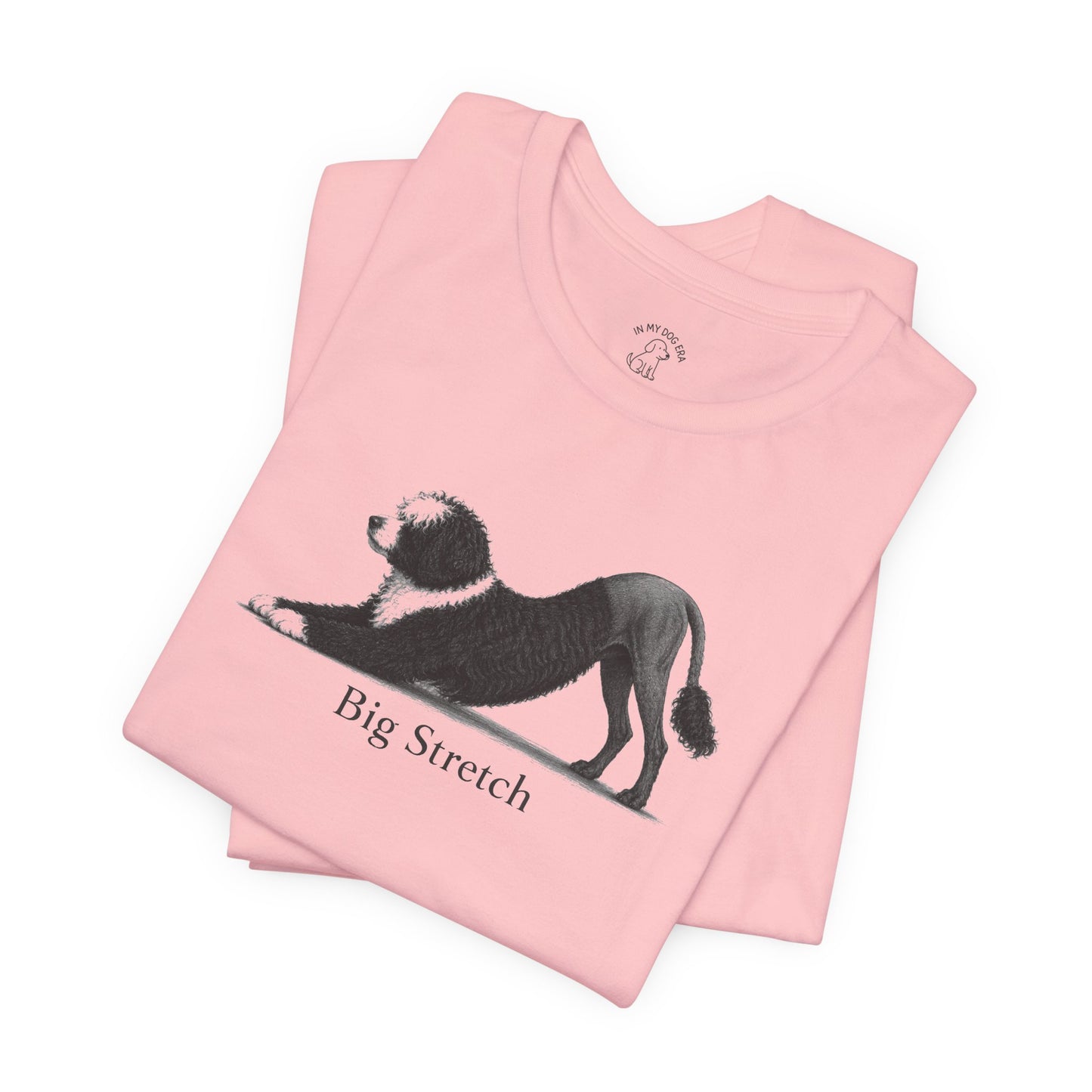 Big Stretch Portuguese Water Dog T-Shirt (Lion Cut)