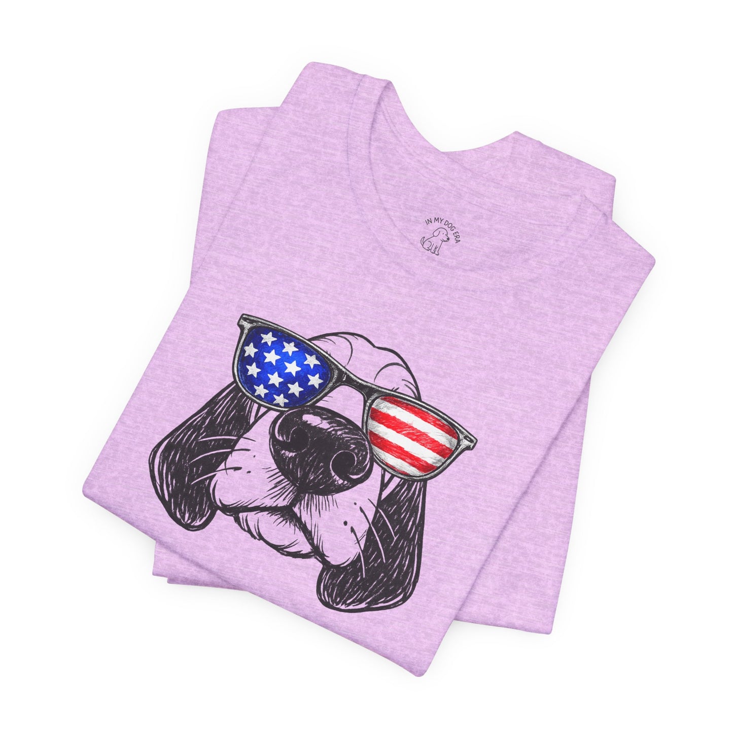 Red, White & BOOP Basset Hound T-Shirt