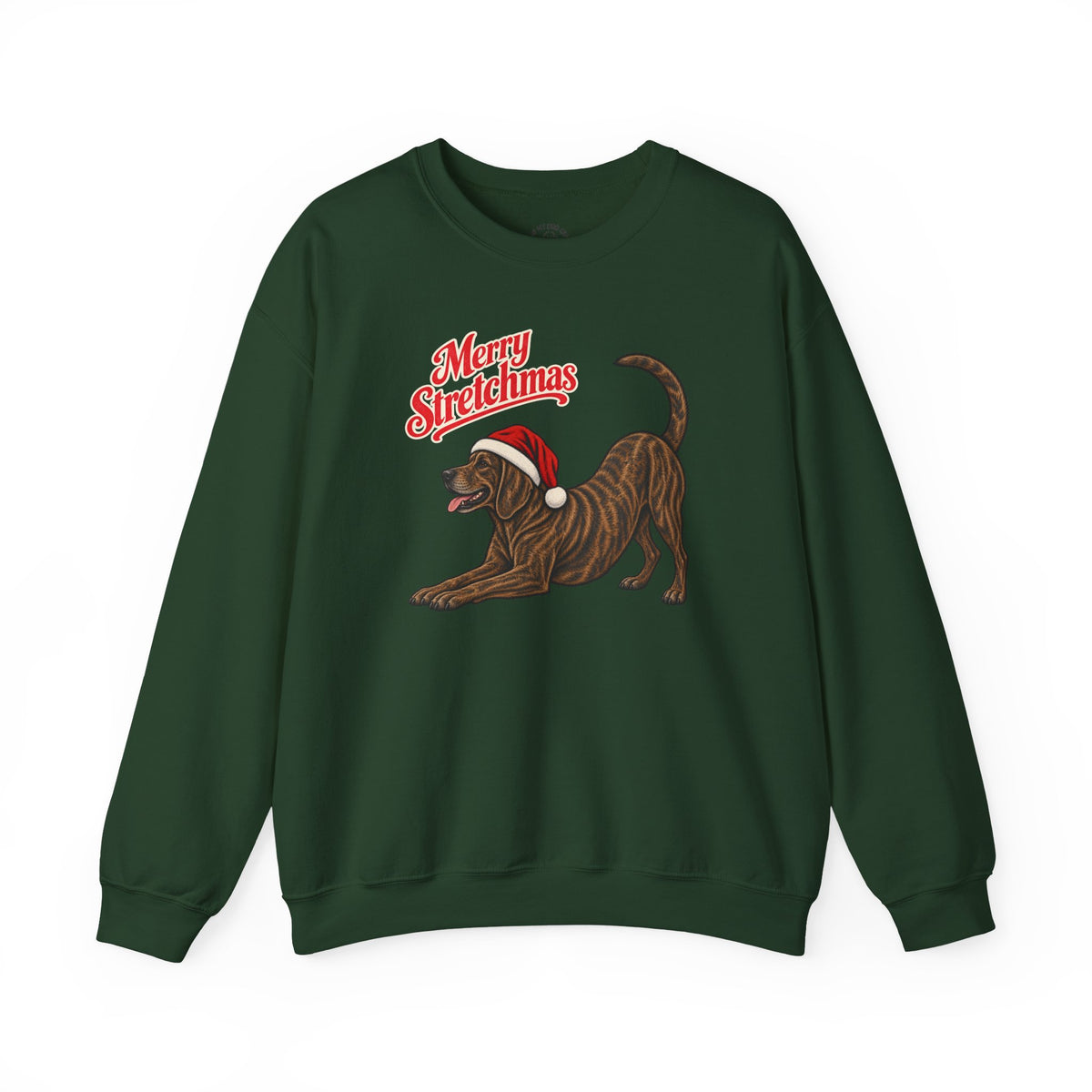 Plott Hound Christmas Sweatshirt | Merry Stretchmas