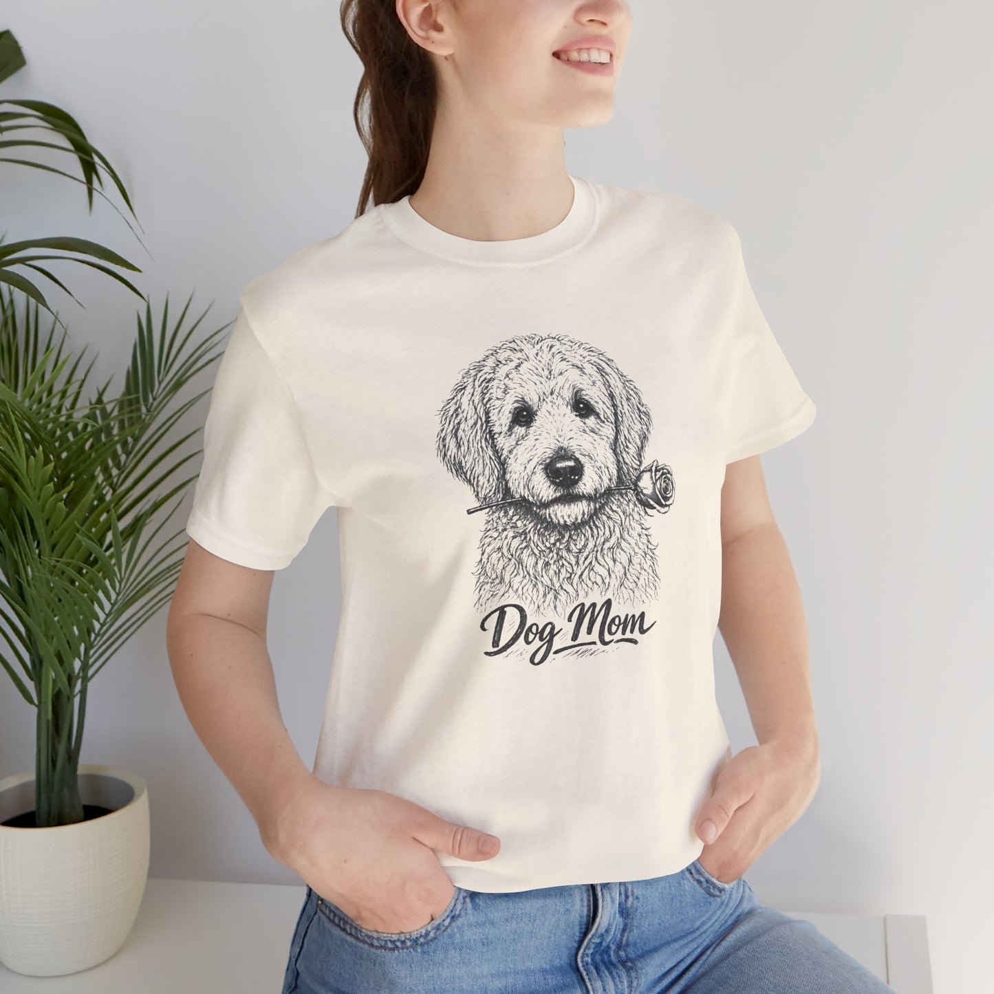 Goldendoodle Dog Mom T-Shirt (Rose Collection)
