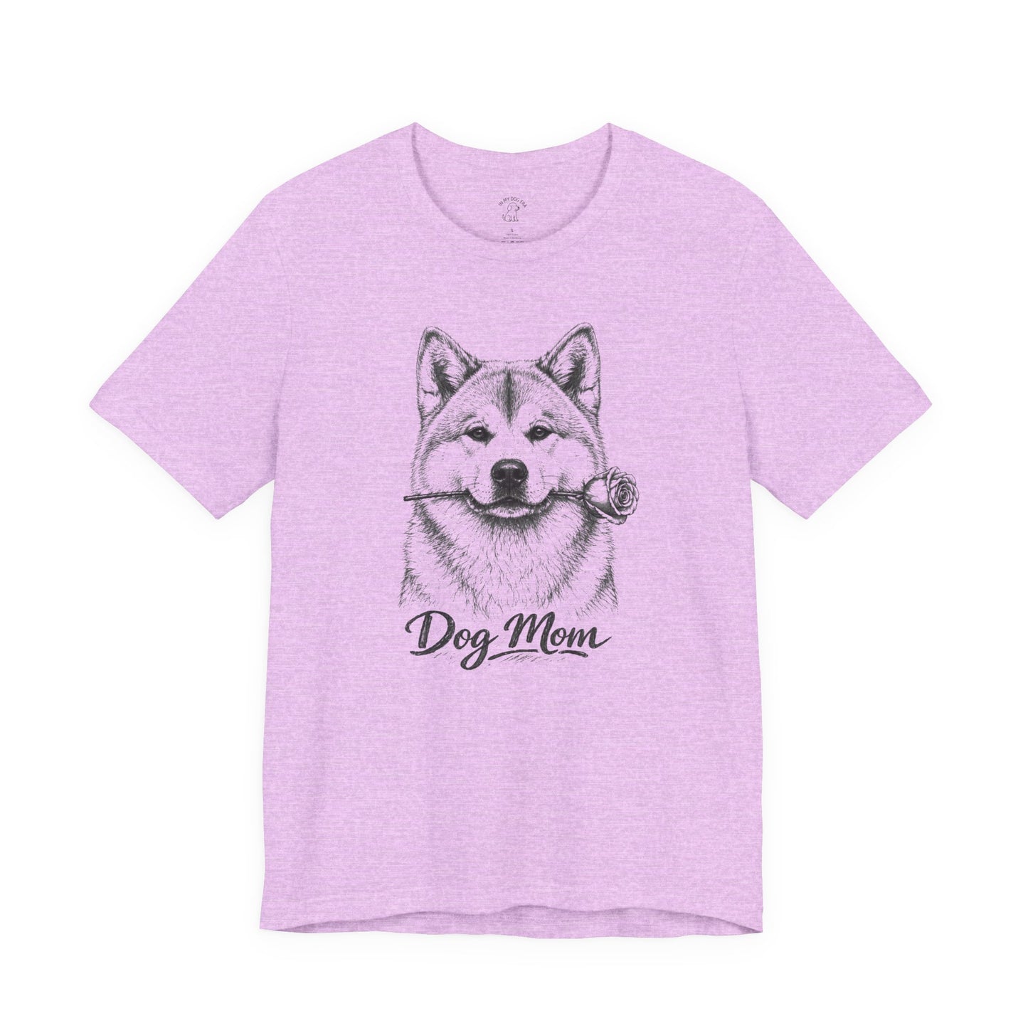 Akita Dog Mom T-Shirt (Rose Collection)
