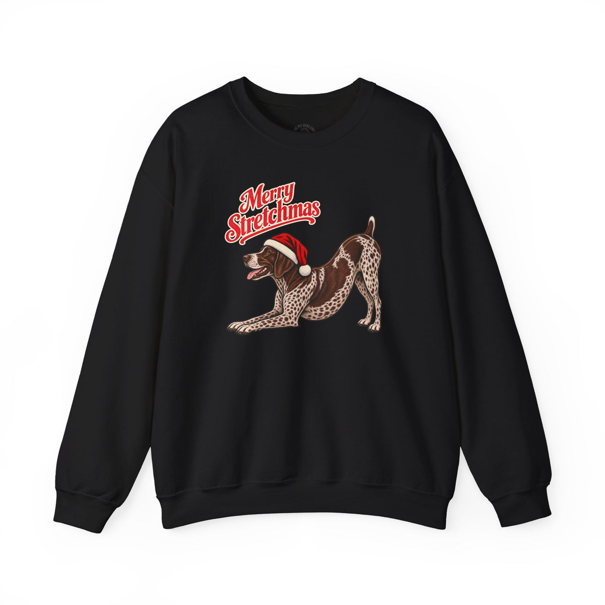 German Shorthaired Pointer Christmas Sweatshirt | Merry Stretchmas