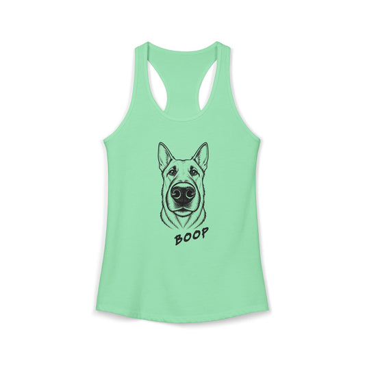 BOOP Classic - Belgian Malinois - Women's Racerback Tanktop