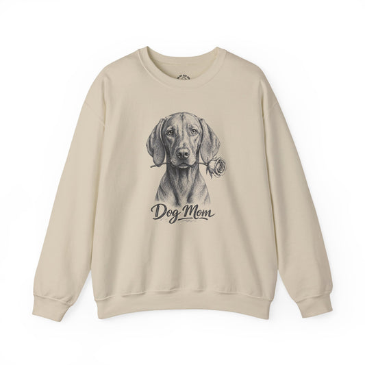 Vizsla Dog Mom Sweatshirt (Rose Collection)