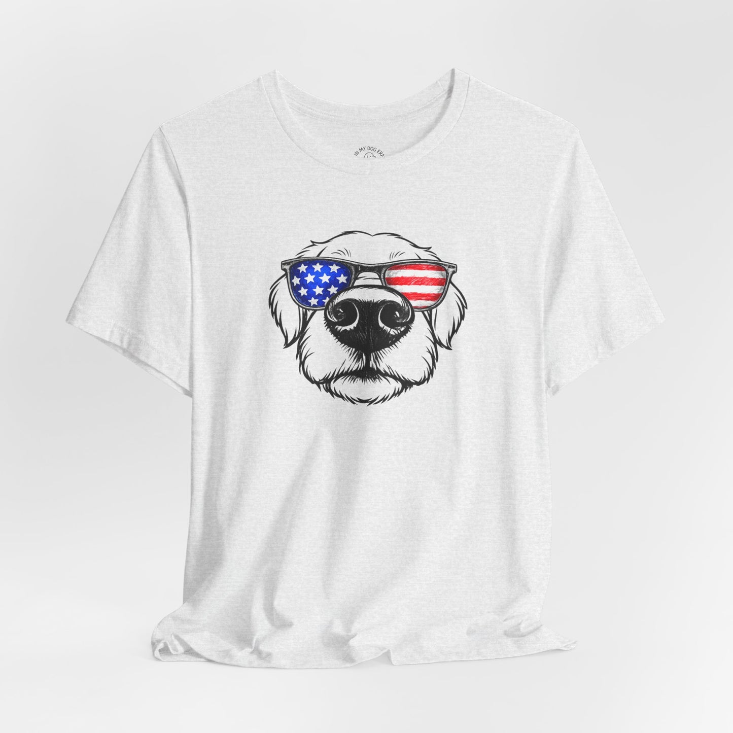 Red, White & BOOP Golden Retriever T-Shirt