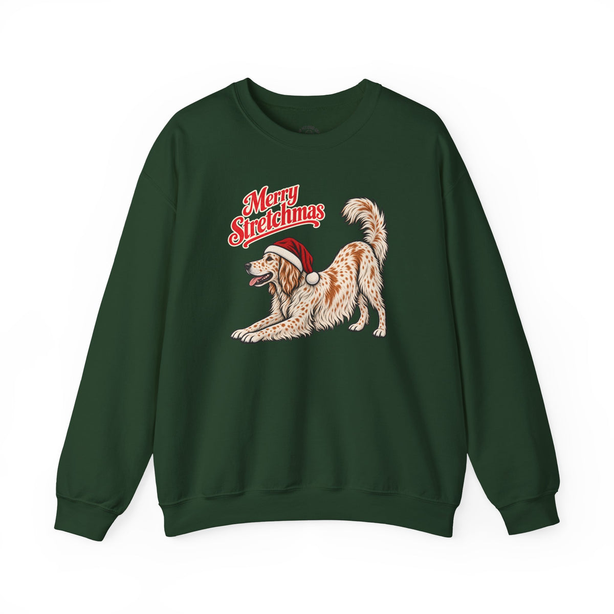 English Setter Christmas Sweatshirt | Merry Stretchmas
