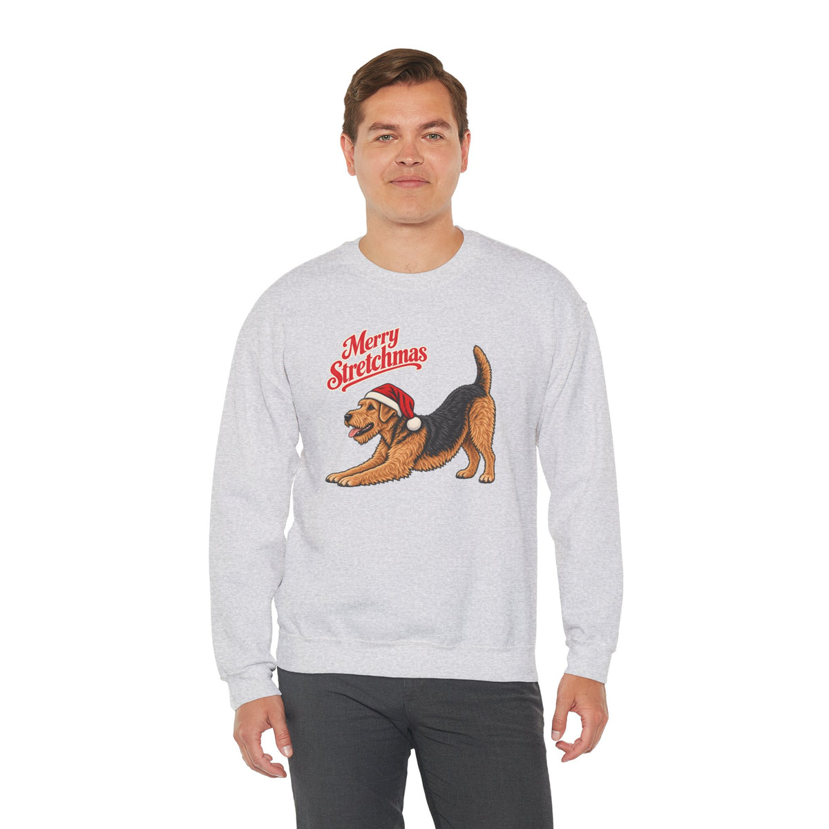 Welsh Terrier Christmas Sweatshirt | Merry Stretchmas