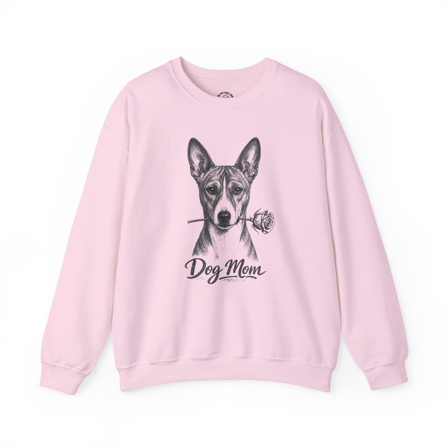 Basenji Dog Mom Sweatshirt (Rose Collection)