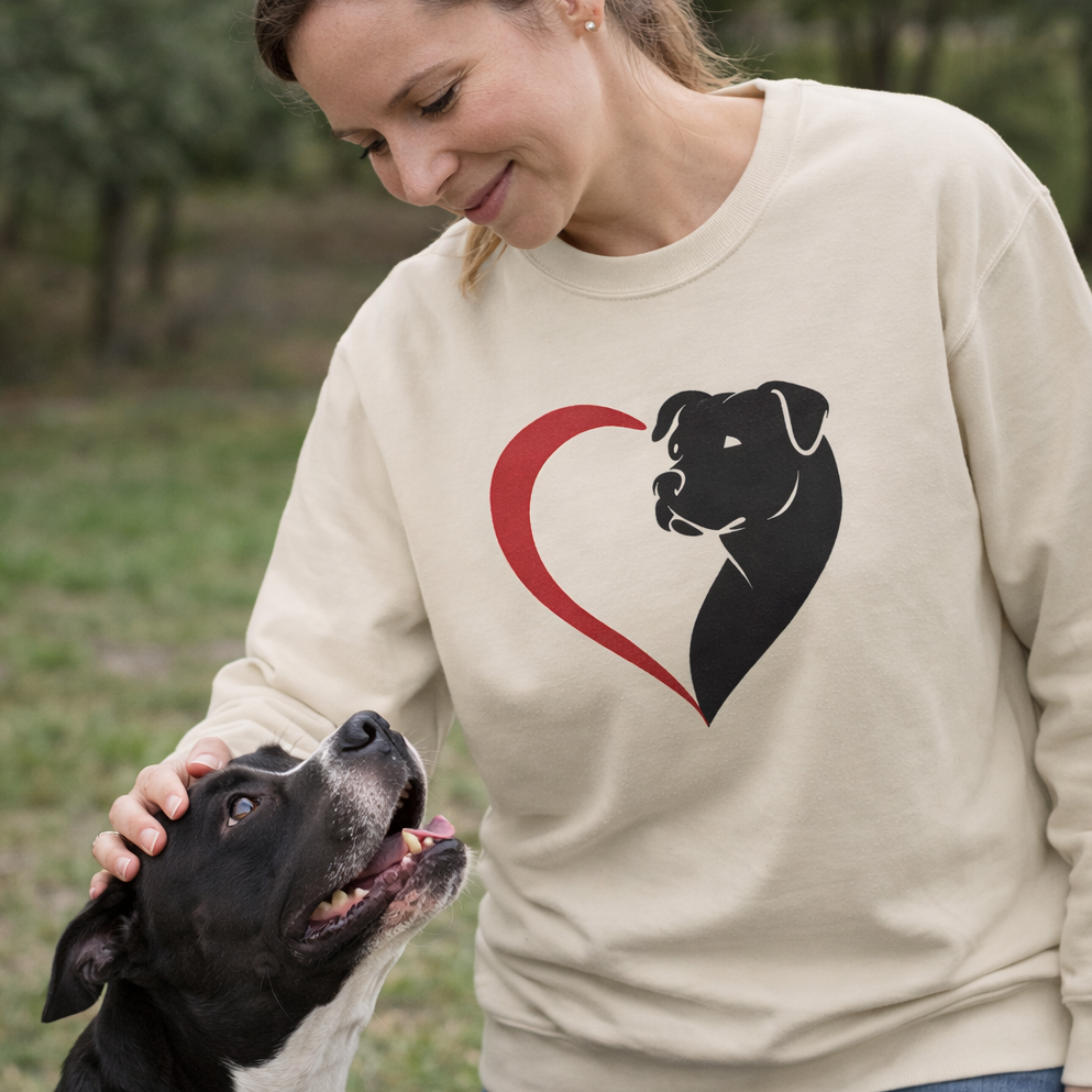Pit Bull Heart Sweatshirt
